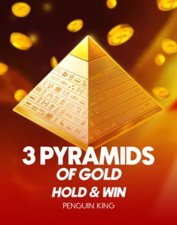 3 Pyramids of Gold Hold Win pokie by Penguin King
